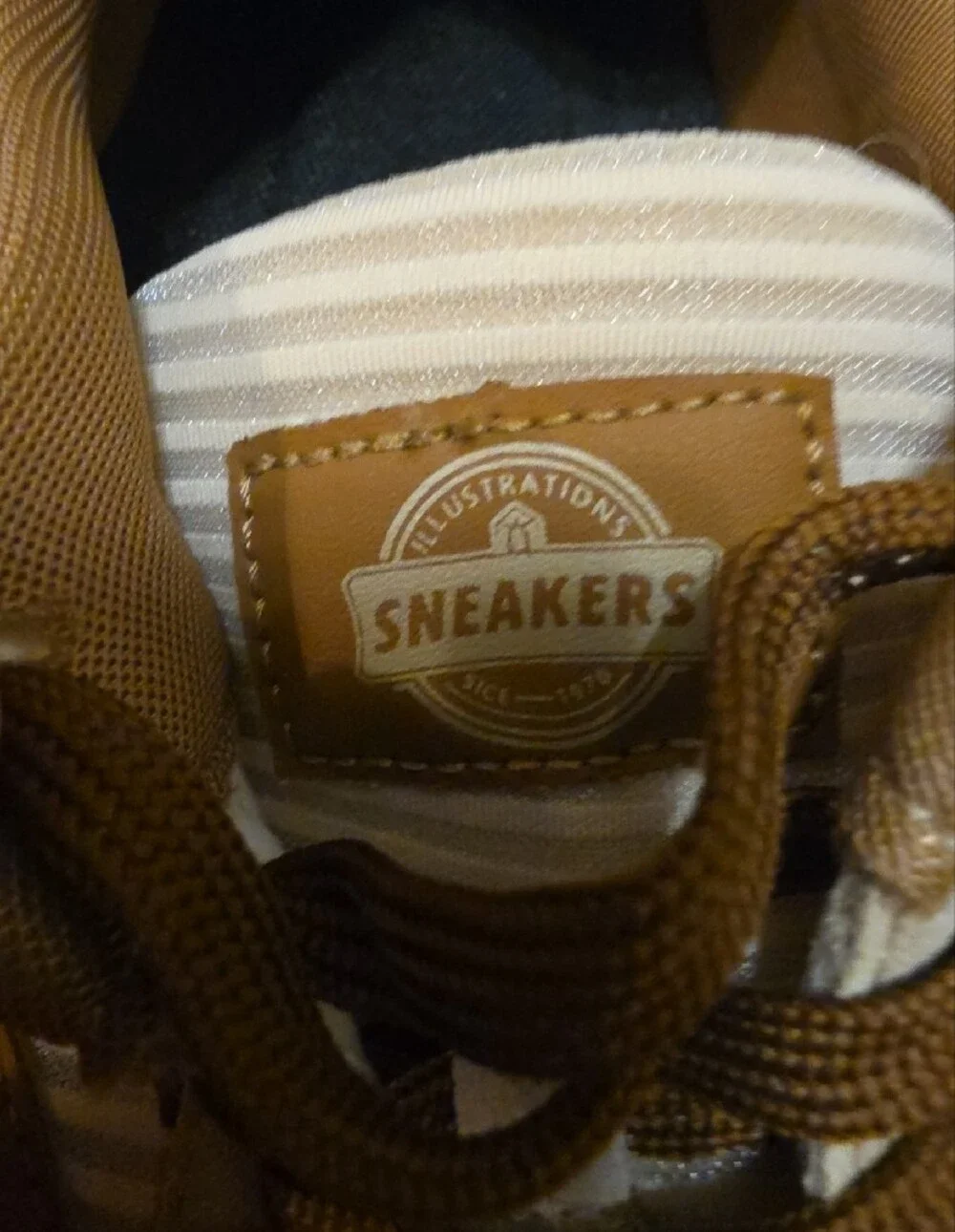 Kids Brown and Tan Sneakers - Lightweight Casual Shoes